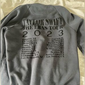 Dark blue light wash Taylor Swift Eras Tour merch!